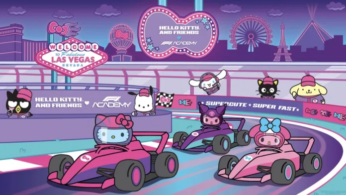 Hello Kitty و My Melody و Kuromi في سيارات سباق F1 Academy ضمن التعاون الرسمي مع Sanrio