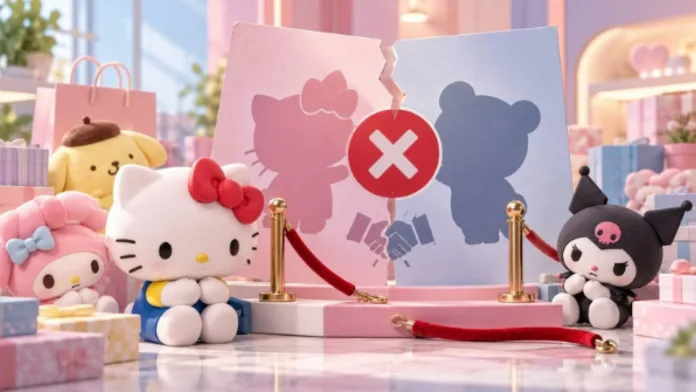 صورة توضيحية مولدة ترمز إلى توقف تعاون Sanrio مع VIVANT